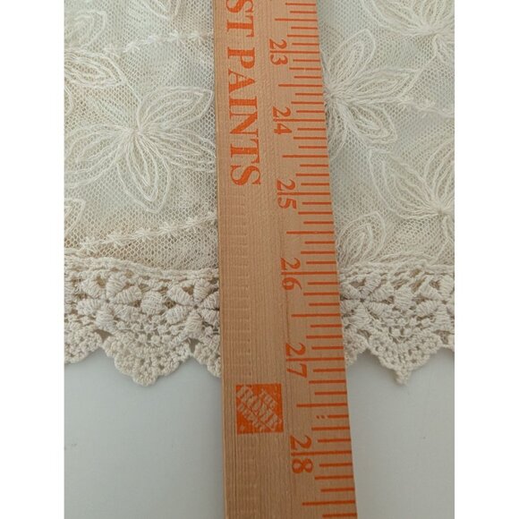 Cato Floral Lace Cardigan Womens Size 22/24W Cream Boho V Neck Lightweight Sheer - Picture 15 of 15